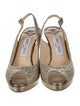 Jimmy Choo Glitter Glitter Accents Slingback Pumps