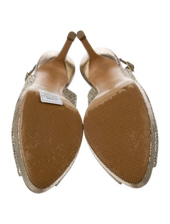 Jimmy Choo Glitter Glitter Accents Slingback Pumps