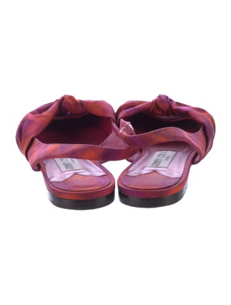 Jimmy Choo Canvas Slingback Flats