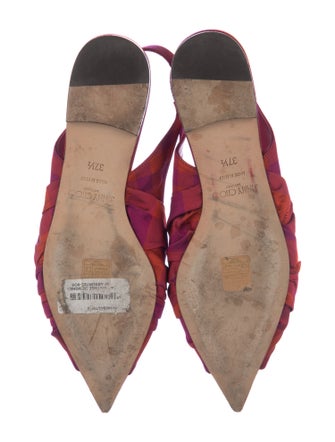 Jimmy Choo Canvas Slingback Flats