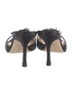 Jimmy Choo Satin Mesh Accents Slides