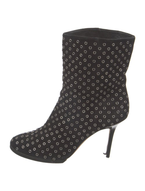 Jimmy Choo Suede Lasercut Accents Boots