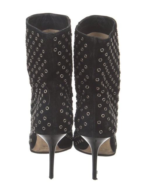 Jimmy Choo Suede Lasercut Accents Boots