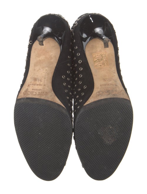 Jimmy Choo Suede Lasercut Accents Boots