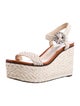 Jimmy Choo Straw Crystal Embellishments Espadrilles