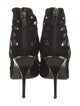 Jimmy Choo Suede Lasercut Accents Lace-Up Boots