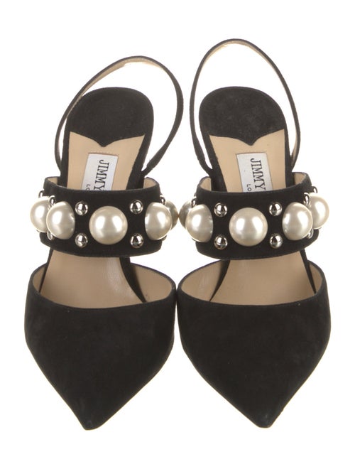 Jimmy Choo Suede Studded Accents Mules