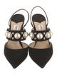 Jimmy Choo Suede Studded Accents Mules