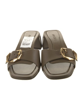 Jimmy Choo Leather Slides