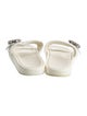 Jimmy Choo Leather Crystal Embellishments Slides