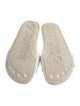Jimmy Choo Leather Crystal Embellishments Slides