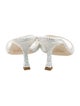 Jimmy Choo Satin Crystal Embellishments Slides