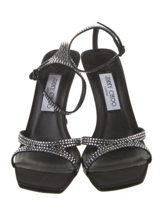 Jimmy Choo Crystal Crystal Embellishments Sandals