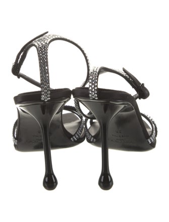 Jimmy Choo Crystal Crystal Embellishments Sandals
