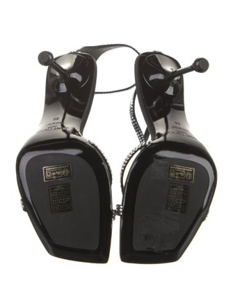 Jimmy Choo Crystal Crystal Embellishments Sandals