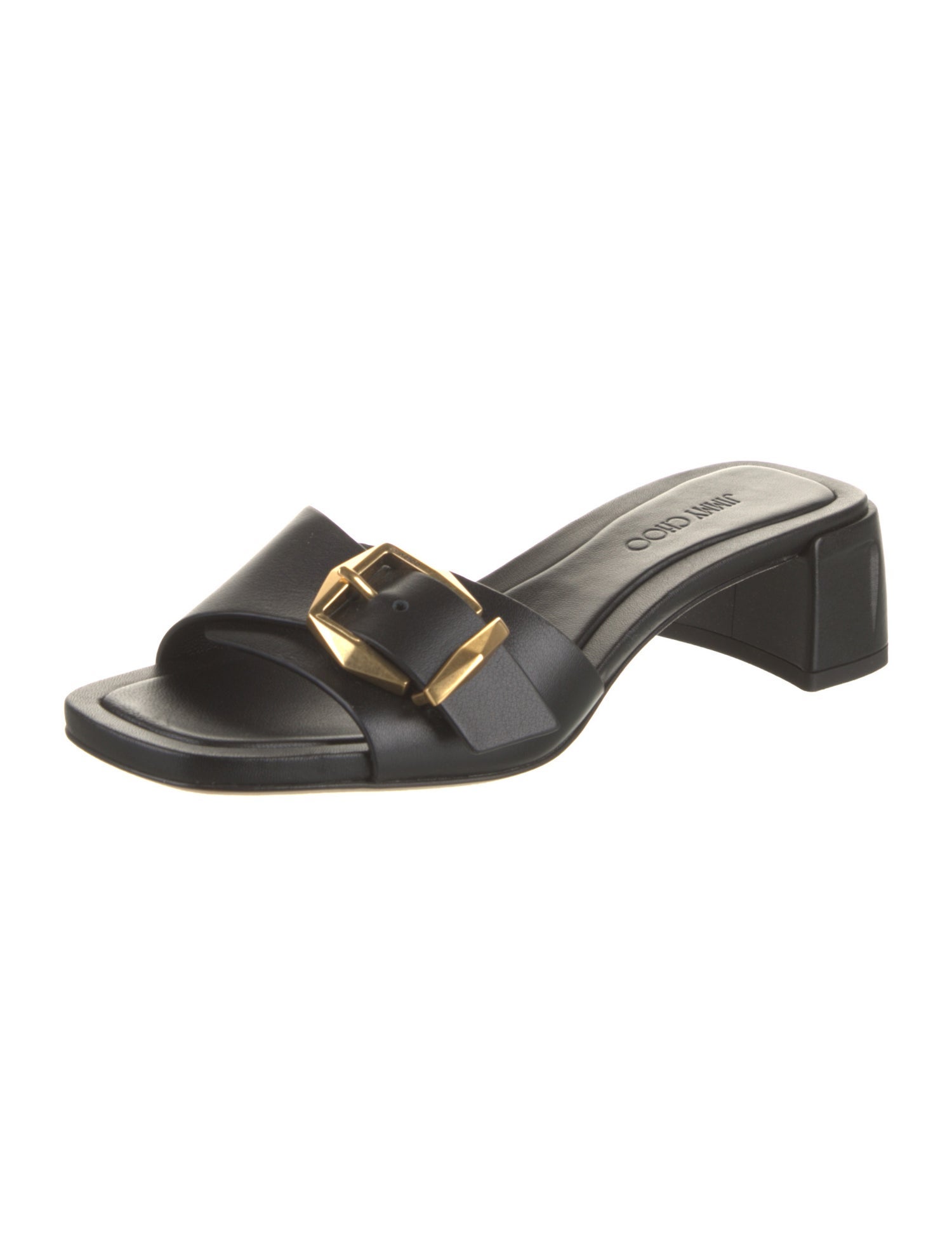 Jimmy Choo Leather Slides