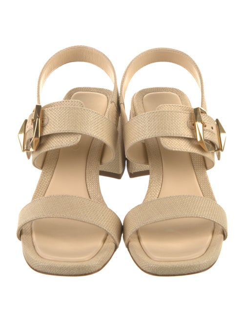 Jimmy Choo Raffia Slingback Sandals