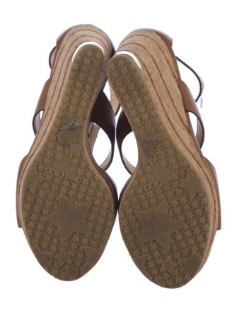 Jimmy Choo Leather T-Strap Sandals