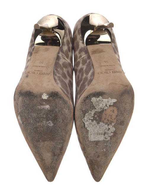 Jimmy Choo Animal Print Glitter Accents Pumps