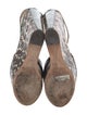 Jimmy Choo Snakeskin Animal Print Slingback Sandals