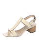 Jimmy Choo Leather T-Strap Sandals