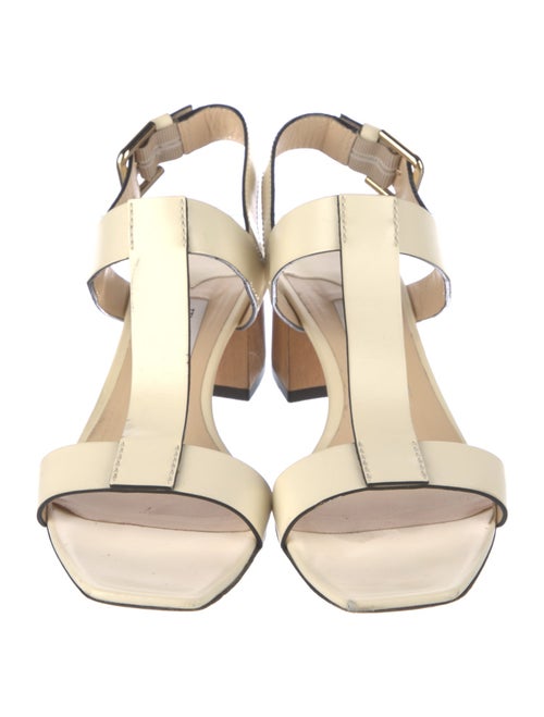 Jimmy Choo Leather T-Strap Sandals