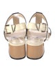 Jimmy Choo Leather T-Strap Sandals