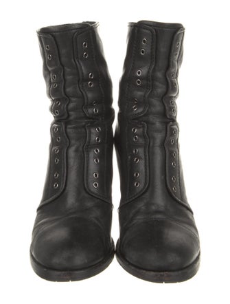 Jimmy Choo Leather Lace-Up Boots