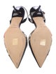 Jimmy Choo Patent Leather Colorblock Pattern Slingback Pumps