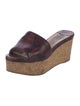 Jimmy Choo Embossed Leather Printed Slides