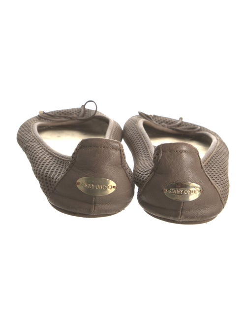 Jimmy Choo Leather Lasercut Accents Flats