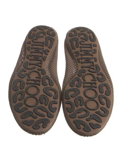 Jimmy Choo Leather Lasercut Accents Flats