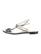 Jimmy Choo Leather T-Strap Sandals