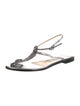 Jimmy Choo Leather T-Strap Sandals