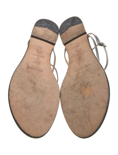 Jimmy Choo Leather T-Strap Sandals