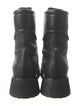 Jimmy Choo Leather Crystal Embellishments Combat Boots
