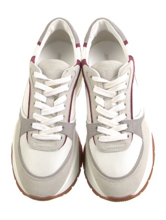 Jimmy Choo Suede Colorblock Pattern Sneakers