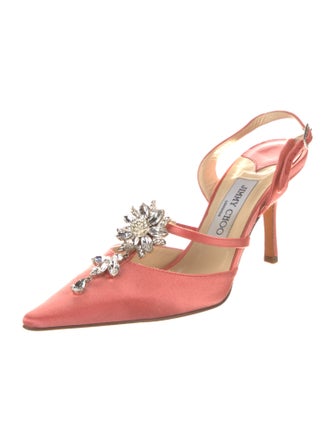 Jimmy Choo Satin Slingback Pumps