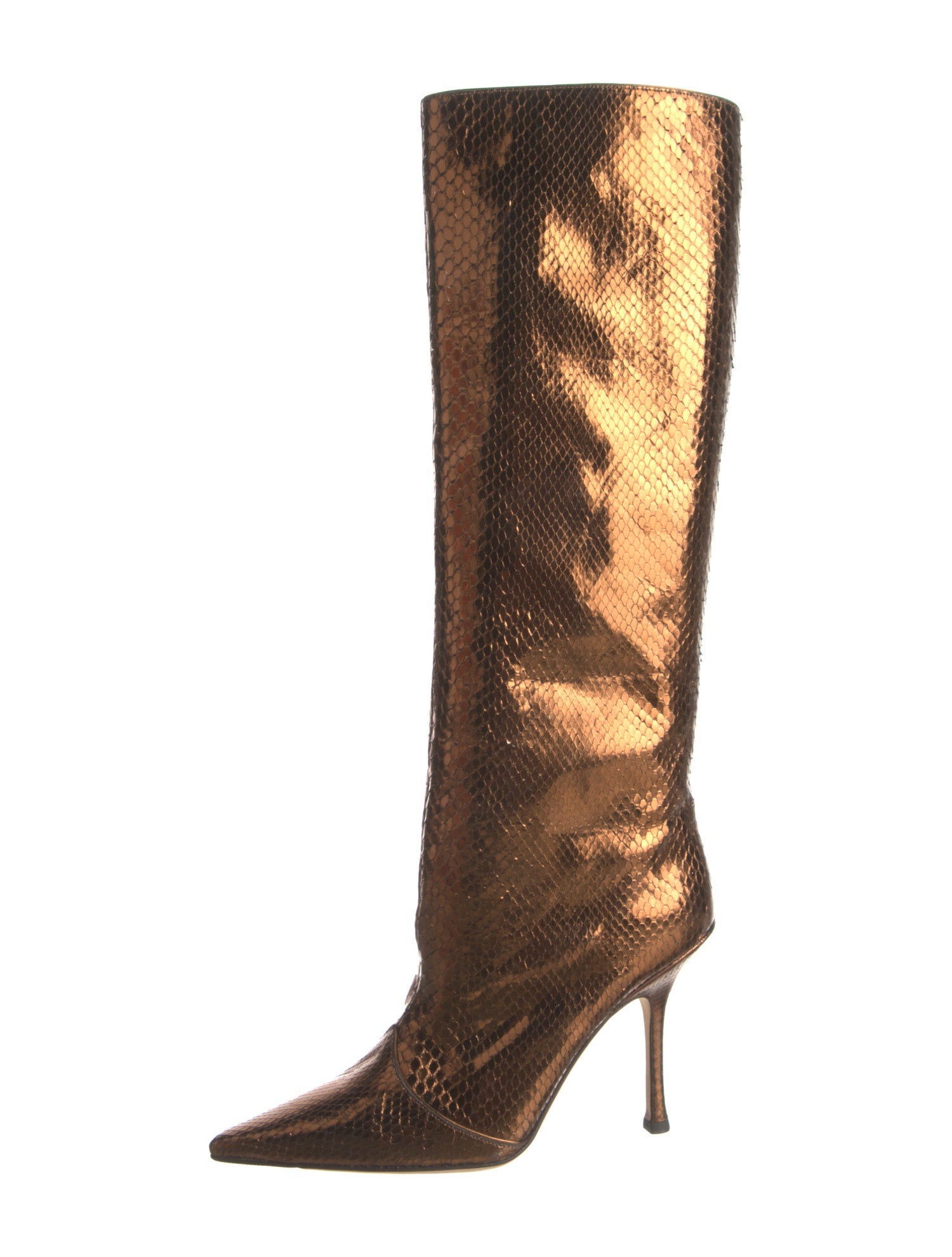 Jimmy Choo Embossed Leather Boots