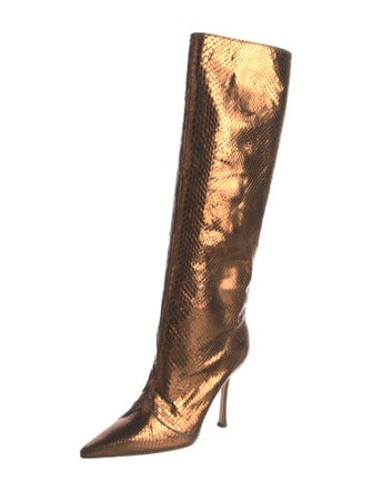 Jimmy Choo Embossed Leather Boots