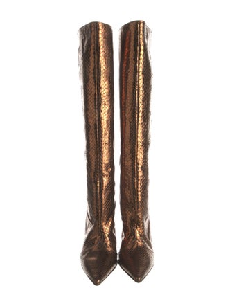 Jimmy Choo Embossed Leather Boots
