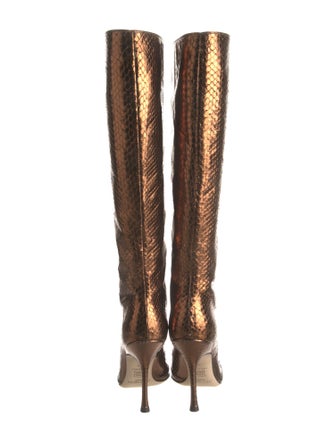 Jimmy Choo Embossed Leather Boots