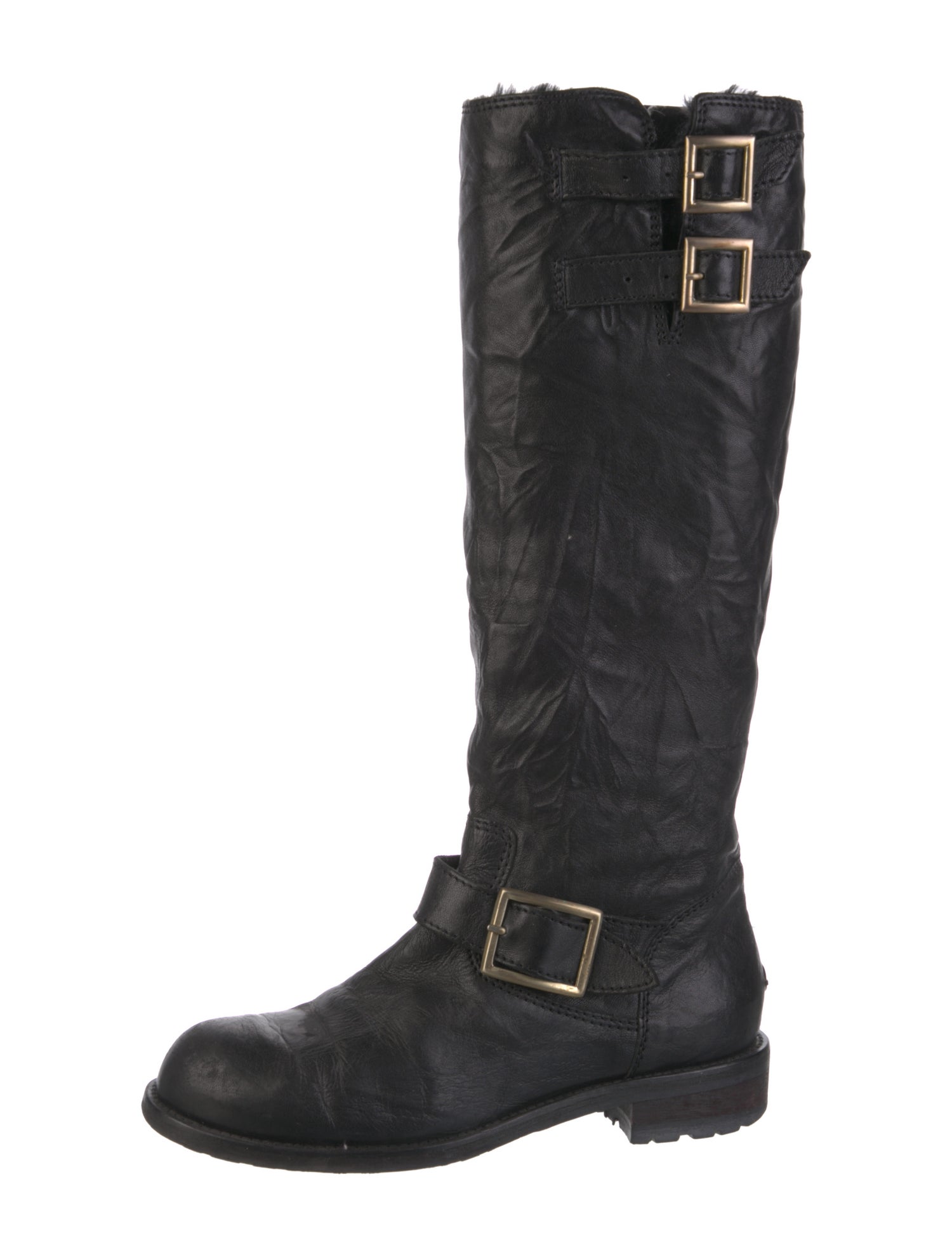 Jimmy Choo Leather Riding Boots