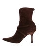 Jimmy Choo Suede Braided Accents Sock Boots