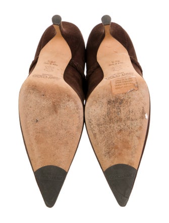 Jimmy Choo Suede Braided Accents Sock Boots