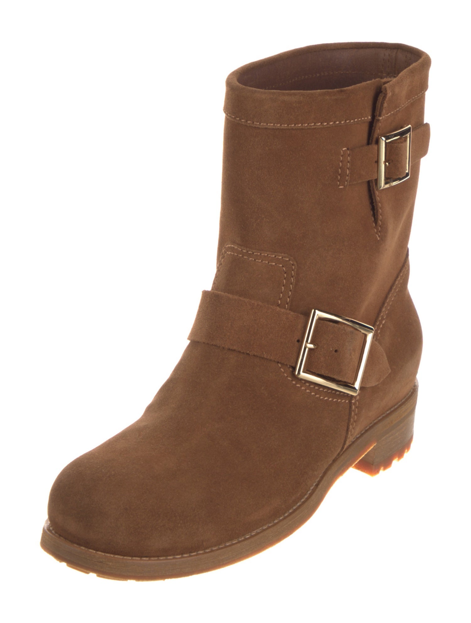 Jimmy Choo Suede Moto Boots