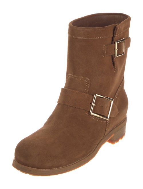 Jimmy Choo Suede Moto Boots