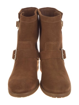 Jimmy Choo Suede Moto Boots