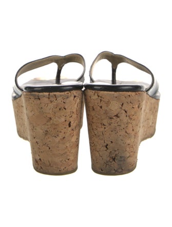 Jimmy Choo Patent Leather Flip Flops