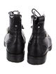 Jimmy Choo Leather Crystal Embellishments Combat Boots